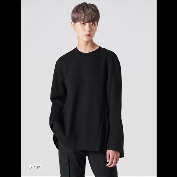 [JUNN.J] Contrast Pleats T-Shirt 20 F/W - Picture 6 of 10